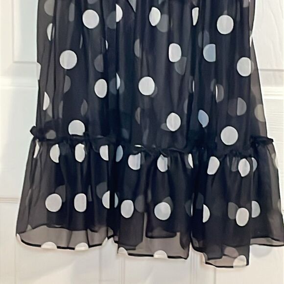 Betsey Johnson Valentine’s Negligée Ink Bows, Sheer Black, Small - Picture 3 of 8